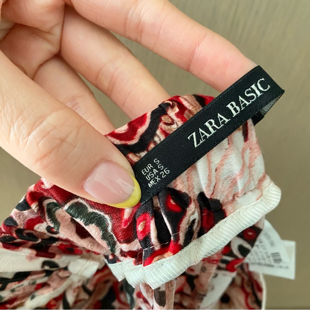 Zara paisley satin pant - Picture 7 of 7
